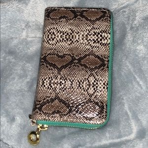 Snake print wallet